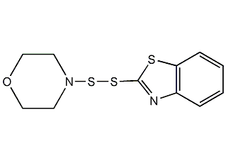 2-(4-嗎啉基二硫代)并噻唑結(jié)構(gòu)式